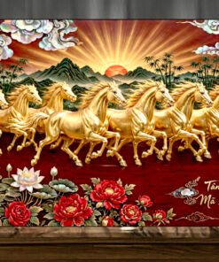 Tranh sơn mài tặng tân gia khai trương hồng phát - A20