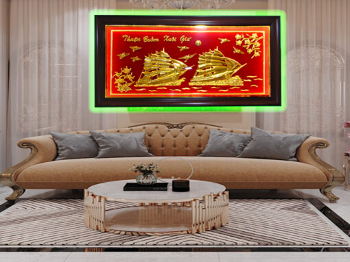 Khánh vàng tặng tân gia khai trương thuận bồm xuôi gió